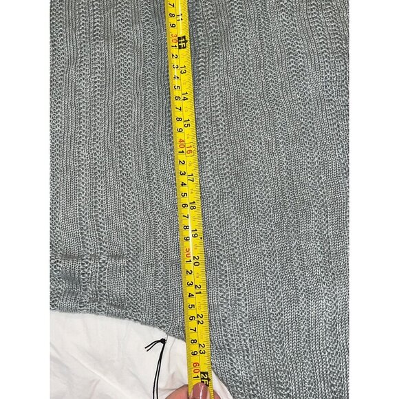 NWT Tahari Womens Mint Green 100% Linen Knit Sweater Top Size Large - Picture 8 of 8